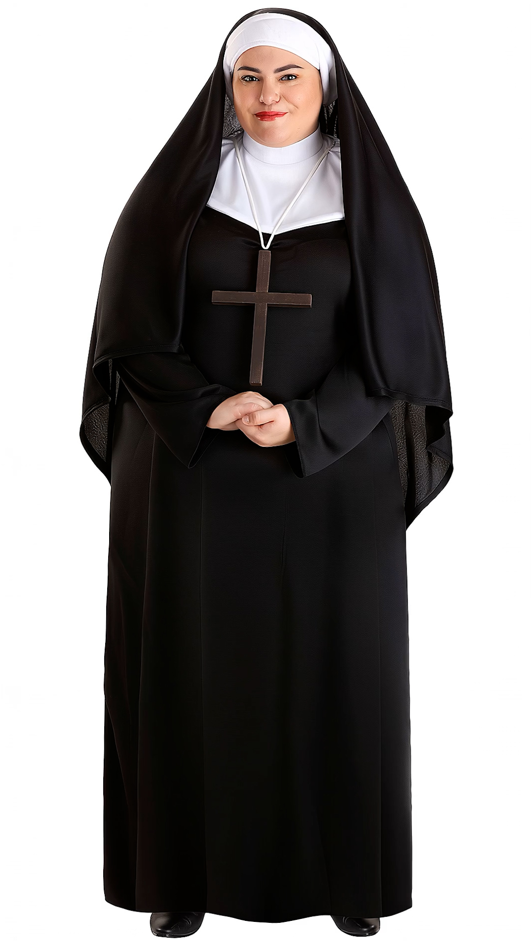 FUN2921PL Ai Women's Plus Size Traditional Nun Costume